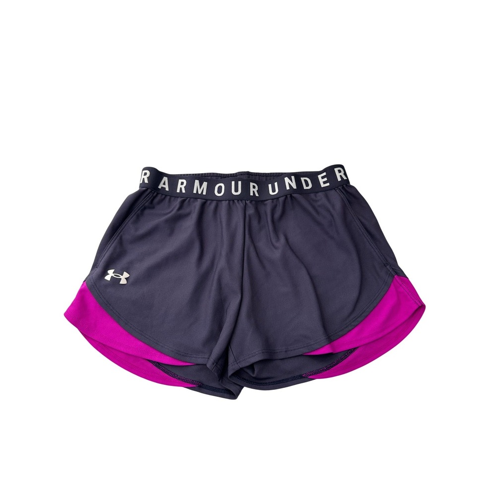 Under Armour Shorts Womens Small Purple Play Up HeatGear Athletic Running Gym
